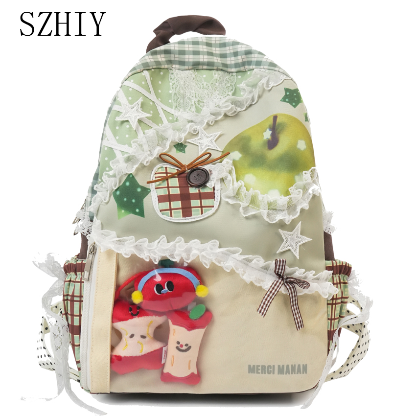Canvas Backpack Casual - Mochila Colorida para Estudantes Universitárias e