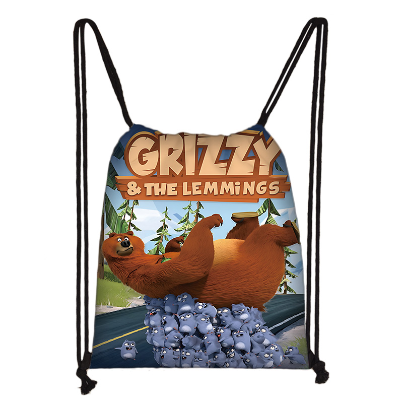 Drawstring Gym Bag - Criança impressa cordão para desenhos animados