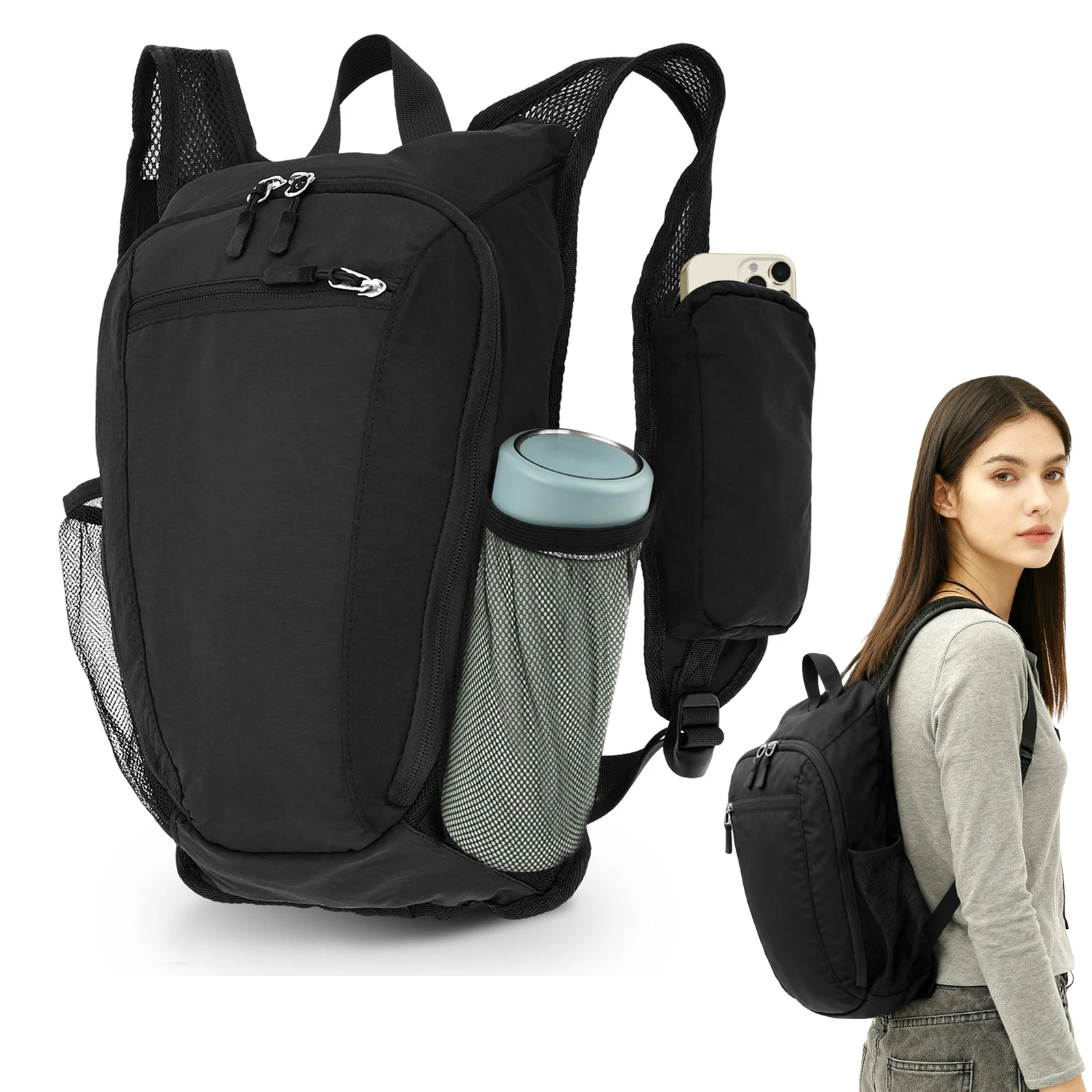 Mochila pequena para caminhada - Foldable Backpack Small avaliação e preço