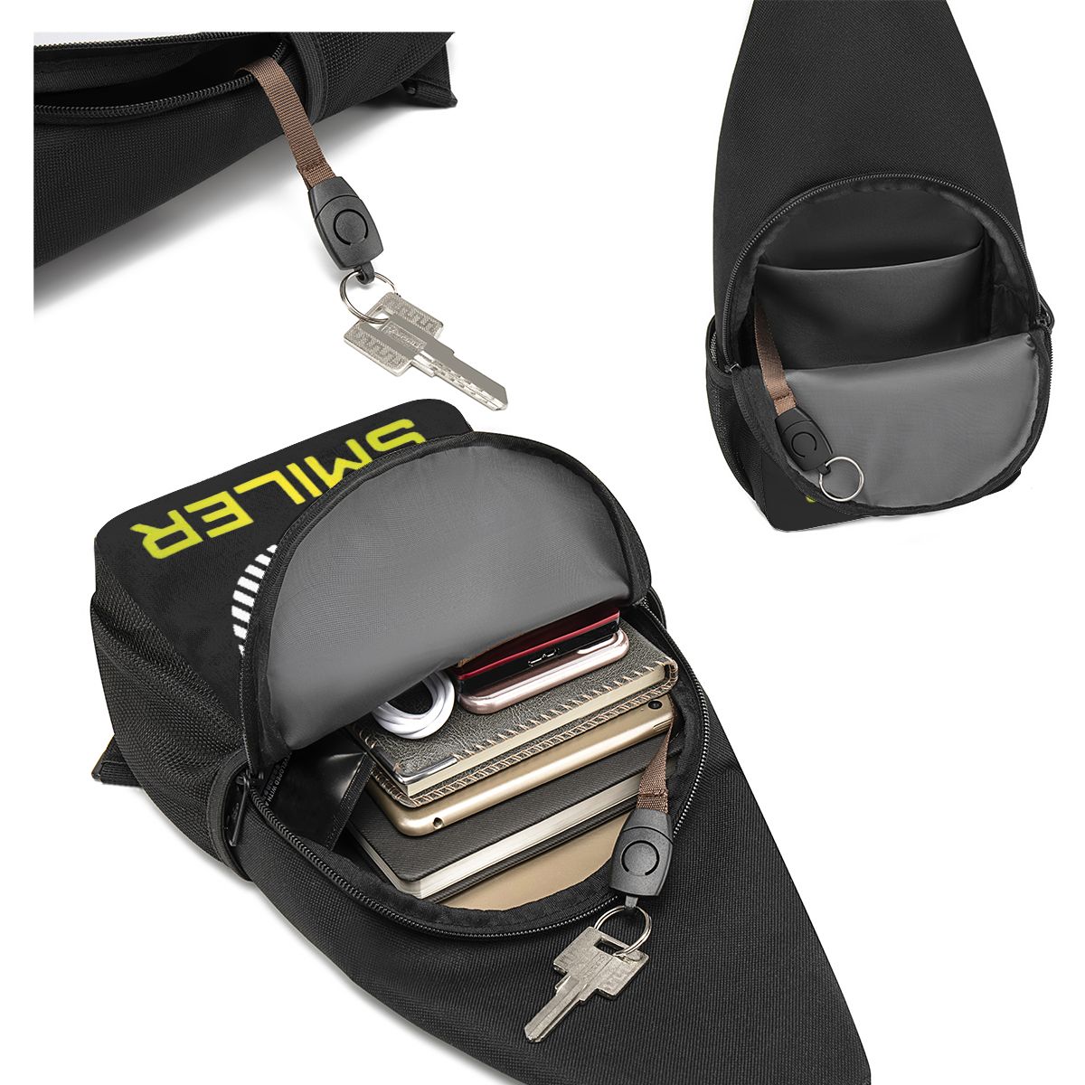 The Smiler Alton Towers Merch  - Sling Backpack Shoulder avaliação e preço