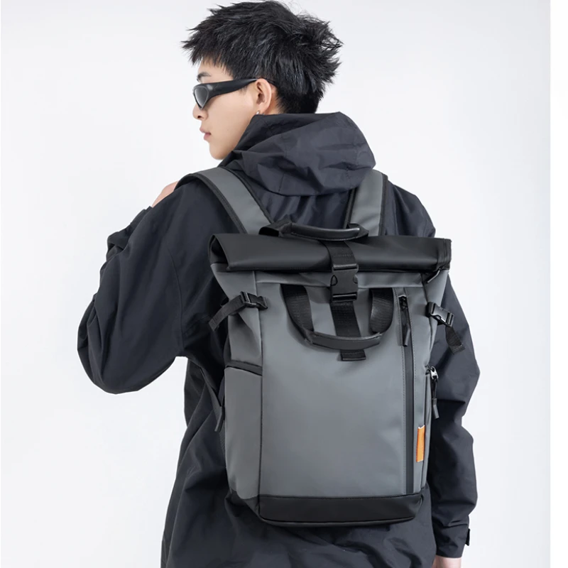 Mochila Unissex Moderna Minima - Canvas Backpack Casual avaliação e preço